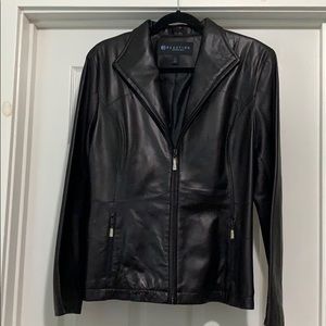Kenneth Cole Reaction lambskin leather jacket L